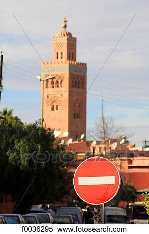 Morocco, Marrakech, Koutoubia mosque View Large Photo Image Stock Photography - Morocco, Marrakech, Koutoubia mosque. Fotosearch