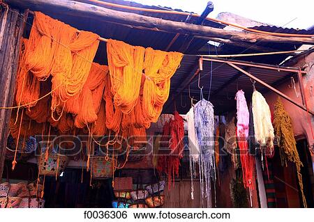 Morocco, Marrakech, souk, dry cleaners View Large Photo Image Stock Photograph - Morocco, Marrakech, souk, dry cleaners. Fotosearch