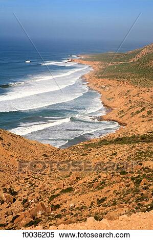 Morocco, near Imessouane, seaside View Large Photo Image Stock Photography - Morocco, near Imessouane, seaside. Fotosearch