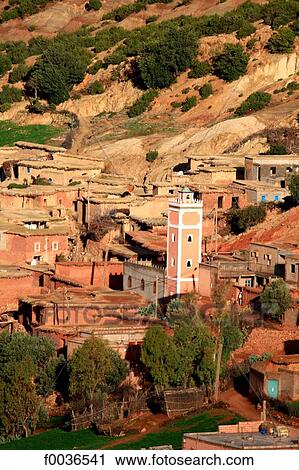 Stock Image - Morocco, village near Marrakech. Fotosearch