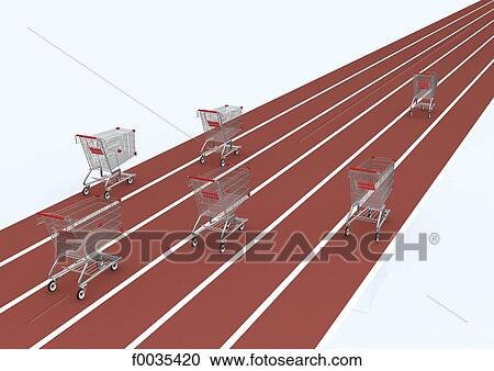 race of shopping carts View Large Photo Image Stock Image - race of shopping carts. Fotosearch