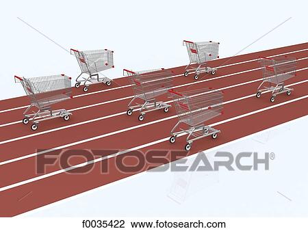 race of shopping carts View Large Photo Image Stock Image - race of shopping carts. Fotosearch