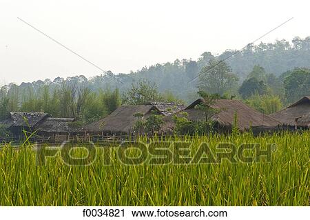 Stock Image - Thailand, Baan Thong Luang. Fotosearch