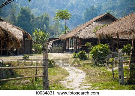 Thailand, Baan Thong Luang View Large Photo Image Stock Image - Thailand, Baan Thong Luang. Fotosearch