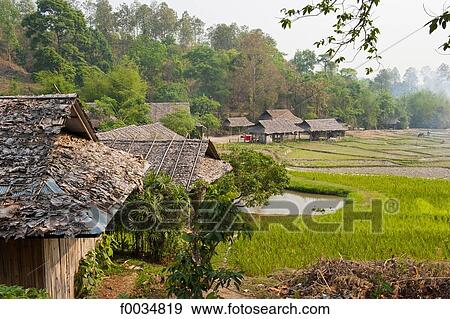 Thailand, Baan Thong Luang View Large Photo Image Stock Photo - Thailand, Baan Thong Luang. Fotosearch
