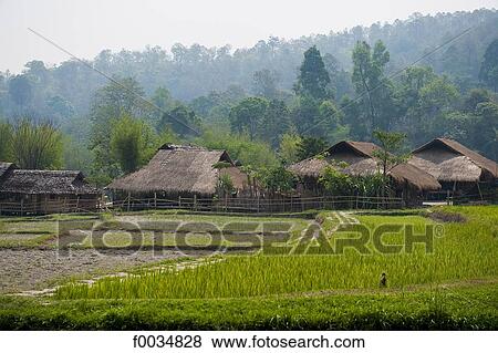 Thailand, Baan Thong Luang View Large Photo Image Stock Photo - Thailand, Baan Thong Luang. Fotosearch