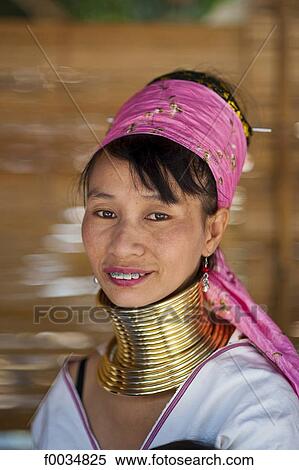 Thailand, Baan Thong Luang, giraffe-woman View Large Photo Image Stock Photography - Thailand, Baan Thong Luang, giraffe-woman. Fotosearch