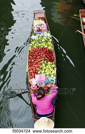 Thailand, Bangkok, Damnoen Saduak, floating market View Large Photo Image Picture - Thailand, Bangkok, Damnoen Saduak, floating market. Fotosearch