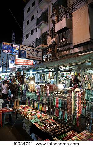 Stock Image - Thailand, Bangkok, shops. Fotosearch