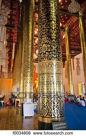 Thailand, Chiang Mai, Wat Chedi Luang temple View Large Photo Image Stock Photo - Thailand, Chiang Mai, Wat Chedi Luang temple. Fotosearch