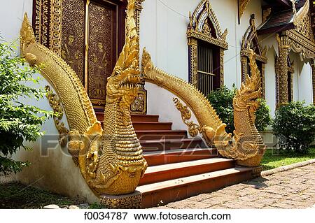 Thailand, Chiang Mai, Wat Chiang Man temple View Large Photo Image Stock Photo - Thailand, Chiang Mai, Wat Chiang Man temple. Fotosearch