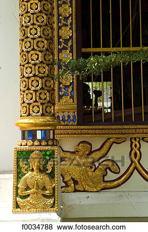 Thailand, Chiang Mai, Wat Chiang Man temple View Large Photo Image Stock Photo - Thailand, Chiang Mai, Wat Chiang Man temple. Fotosearch