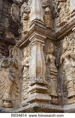 Thailand, Chiang Mai, Wat Jet Yot temple, detail View Large Photo Image Picture - Thailand, Chiang Mai, Wat Jet Yot temple, detail. Fotosearch