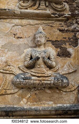 Thailand, Chiang Mai, Wat Jet Yot temple, detail View Large Photo Image Stock Image - Thailand, Chiang Mai, Wat Jet Yot temple, detail. Fotosearch