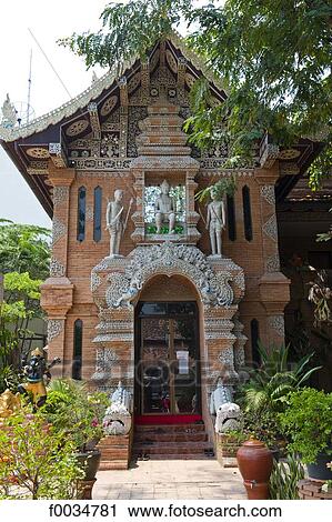 Thailand, Chiang Mai, Wat Lok Moli temple View Large Photo Image Stock Image - Thailand, Chiang Mai, Wat Lok Moli temple. Fotosearch