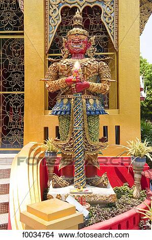 Thailand, Chiang Mai, Wat Phra Singh temple, statue View Large Photo Image Picture - Thailand, Chiang Mai, Wat Phra Singh temple, statue. Fotosearch