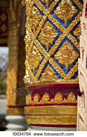 Thailand, Chiang Mai, Wat Phra Singh temple View Large Photo Image Picture - Thailand, Chiang Mai, Wat Phra Singh temple. Fotosearch