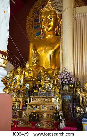 Thailand, Chiang Mai, Wat Phra Singh temple, golden Buddha View Large Photo Image Stock Image - Thailand, Chiang Mai, Wat Phra Singh temple, golden Buddha. Fotosearch