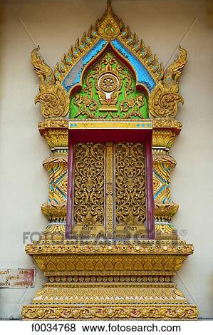 Thailand, Chiang Mai, Wat Phra Singh temple View Large Photo Image Stock Photo - Thailand, Chiang Mai, Wat Phra Singh temple. Fotosearch