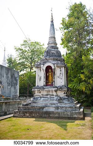 Thailand, Chiang Mai, Wat Phra Singh temple View Large Photo Image Stock Photo - Thailand, Chiang Mai, Wat Phra Singh temple. Fotosearch