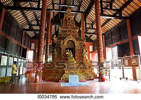 Thailand, Chiang Mai, Wat Phra Singh temple, jade Buddha View Large Photo Image Stock Photography - Thailand, Chiang Mai, Wat Phra Singh temple, jade Buddha. Fotosearch