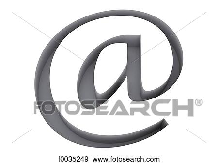 Stock Photo - Typography: at sign. Fotosearch