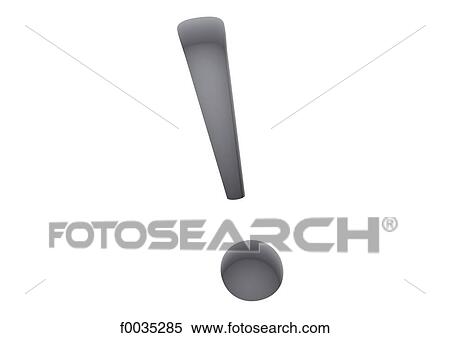 Stock Photography - Typography: exclamation mark. Fotosearch