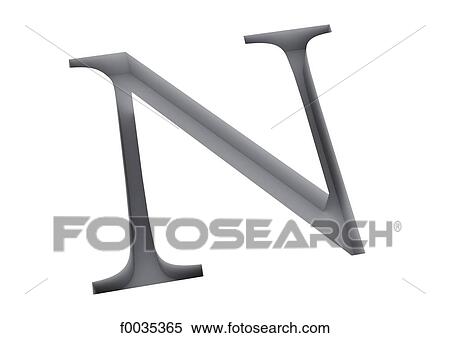 Stock Photography - Typography: letter N. Fotosearch