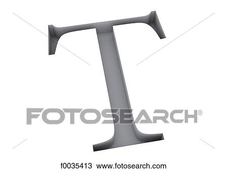 Stock Image - Typography: letter T. Fotosearch