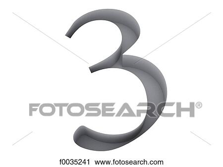 Typography: numeral 3 View Large Photo Image Stock Image - Typography: numeral 3. Fotosearch