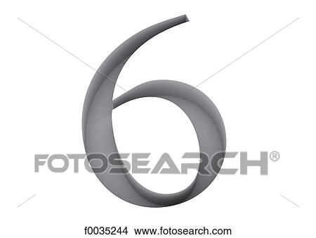Typography: numeral 6 View Large Photo Image Picture - Typography: numeral 6. Fotosearch