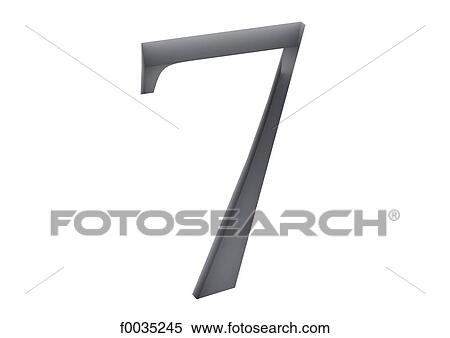 Typography: numeral 7 View Large Photo Image Stock Photography - Typography: numeral 7. Fotosearch