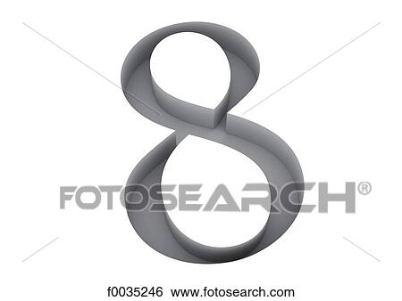 Typography: numeral 8 View Large Photo Image Stock Photograph - Typography: numeral 8. Fotosearch