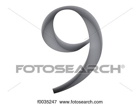 Typography: numeral 9 View Large Photo Image Stock Photo - Typography: numeral 9. Fotosearch