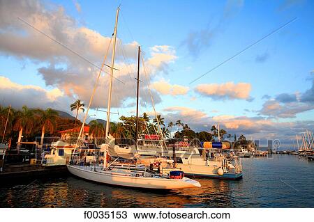 Stock Image - United States, Hawaii, island of Maui, Lahaina. Fotosearch