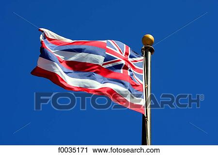 United States, Hawaii, island of Maui, hawaiian flag View Large Photo Image Stock Image - United States, Hawaii, island of Maui, hawaiian flag. Fotosearch