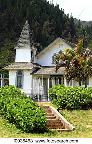 United States, Hawaii, Oahu island, east coast, chapel View Large Photo Image Stock Image - United States, Hawaii, Oahu island, east coast, chapel. Fotosearch
