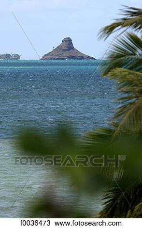 Stock Image - United States, Hawaii, Oahu island, Mokolii. Fotosearch