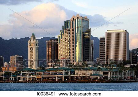 United States, Hawaii, Oahu island, Honolulu View Large Photo Image Stock Image - United States, Hawaii, Oahu island, Honolulu. Fotosearch