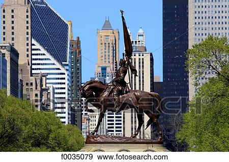 United States, Illinois, Chicago, Grant Park, general John Logan statue View Large Photo Image Stock Photo - United States, Illinois, Chicago, Grant Park, general John Logan statue. Fotosearch