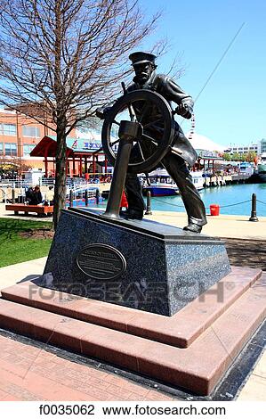 United States, Illinois, Chicago, Navy pier, statue of a sailor View Large Photo Image Stock Image - United States, Illinois, Chicago, Navy pier, statue of a sailor. Fotosearch