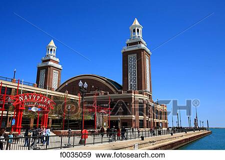 United States, Illinois, Chicago, Navy pier View Large Photo Image Stock Photo - United States, Illinois, Chicago, Navy pier. Fotosearch