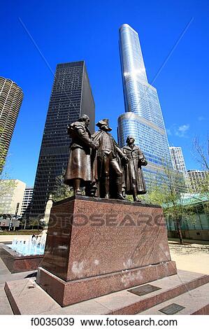 United States, Illinois, Chicago, statue of George Washington View Large Photo Image Stock Photo - United States, Illinois, Chicago, statue of George Washington. Fotosearch