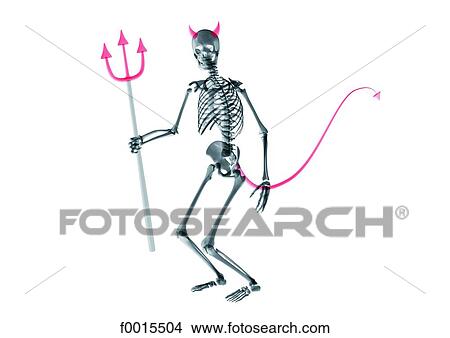Skeleton: devil View Large Photo Image Picture - Skeleton: devil. Fotosearch