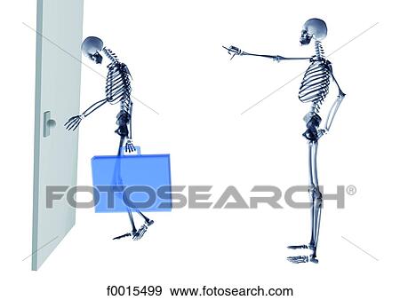 Stock Photo - Skeleton: out!. Fotosearch