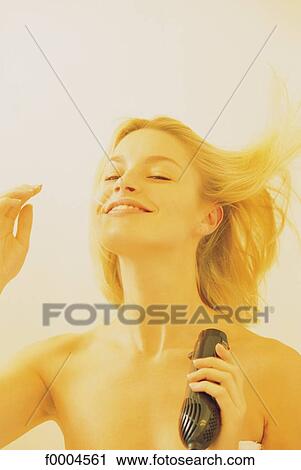 Stock Image - Face and Beauty, lifestyle, adults, woman. Fotosearch