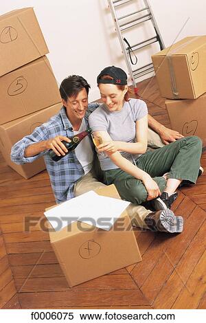 Stock Photography - Love Nest, lifestyle, couple, couples, married. Fotosearch