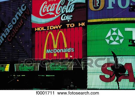 Piccadilly Circus, neon lights View Large Photo Image Stock Image - Piccadilly Circus, neon lights. Fotosearch