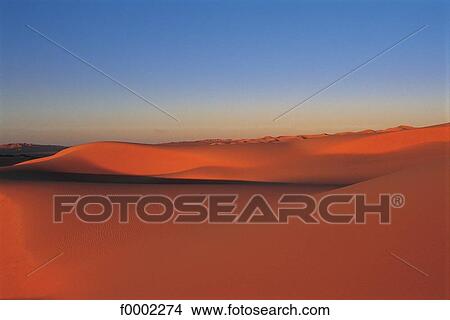 Picture - Elements and Nature, landscape, sand, sunset, sand, Libya. Fotosearch