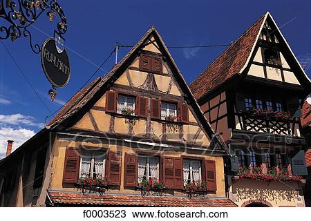 France, Alsace, Dambach, wine route View Large Photo Image Stock Image - France, Alsace, Dambach, wine route. Fotosearch